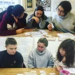 Our students working out how to use non-defining relative clauses!